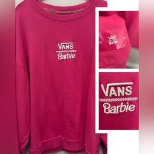 🛍️ BARBIE VANS Pink Crewneck Large ✨